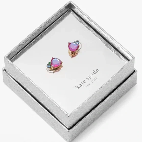 kate spade ♠️ - Shine Me Up Studs Boxed Set “Red Multi” - Picture 2 of 6